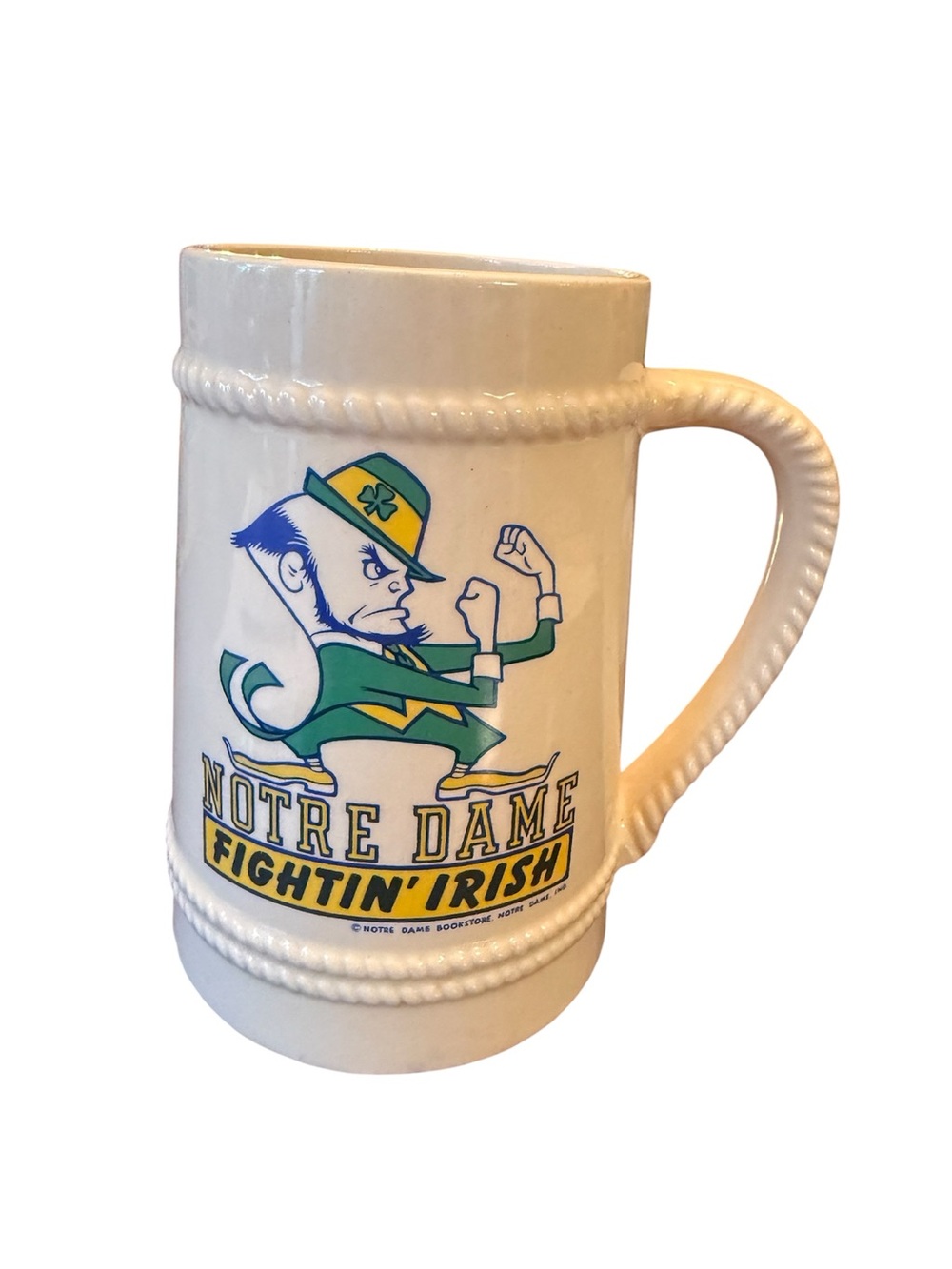 OFFICIALLY LICENSED Vintage University of Notre Dame 24 oz Ceramic Mug